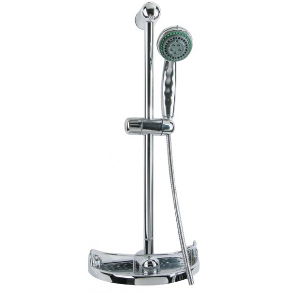 Rubinetteria Saliscendi soffione per doccia mod. apollo a tre 3 getti anticalcare per arredo bagno casa