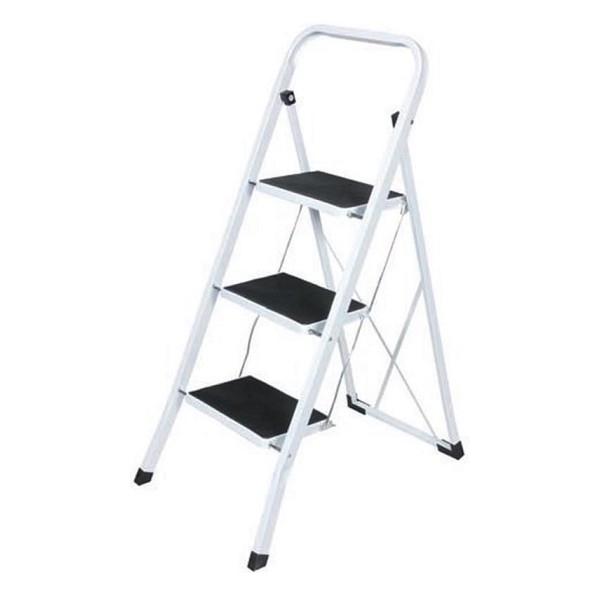 Scale e scaletti Scala sgabello antiscivolo in acciaio 3 gradini scaletta pieghevole salvaspazio