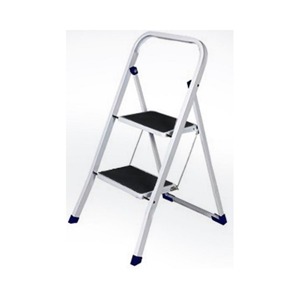 Scale e scaletti Scala sgabello antiscivolo pieghevole salvaspazio in acciaio 2 gradini scaletta
