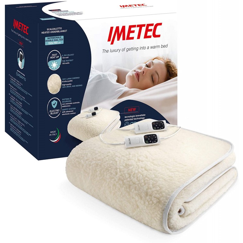 Biancheria per la casa Scaldasonno Imetec Adapto Matrimoniale 150x160 cm Biancheria per la casa Scaldasonno Imetec Adapto Matrimoniale 150x160 cm