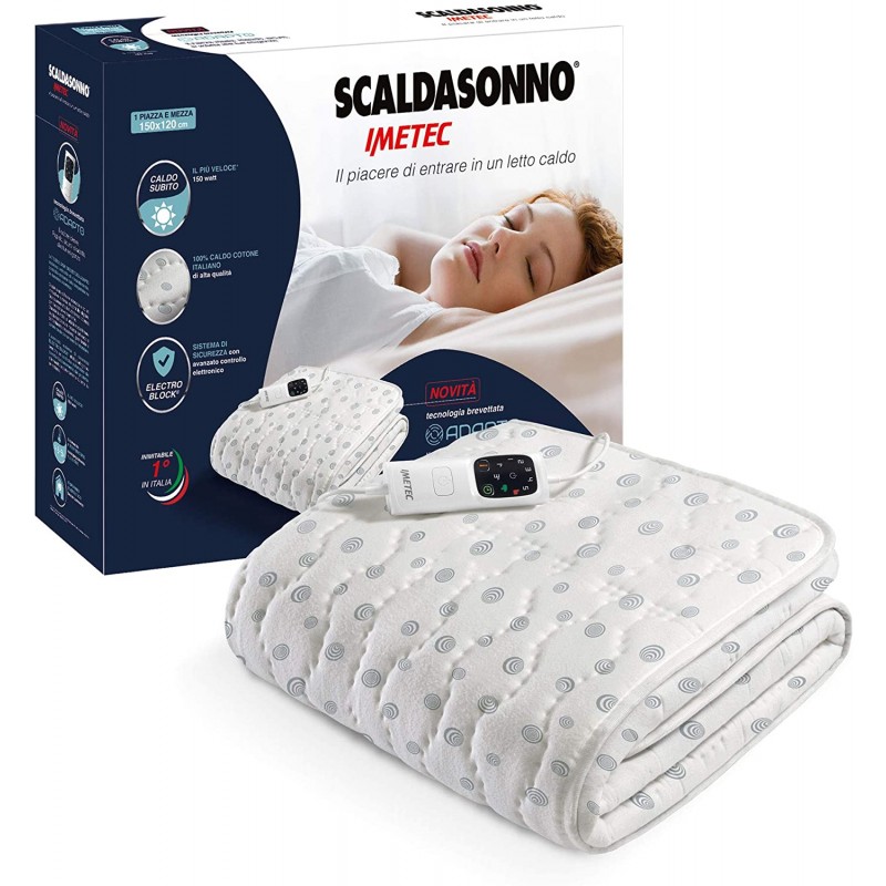 Biancheria per la casa Scaldasonno imetec adapto una piazza mezza 16633 Biancheria per la casa Scaldasonno imetec adapto una piazza mezza 16633
