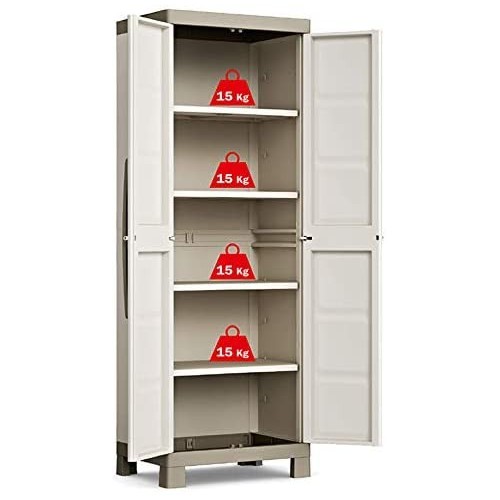 Armadi da esterno Armadio in resina excellence piani modulabile robusto esterno keter