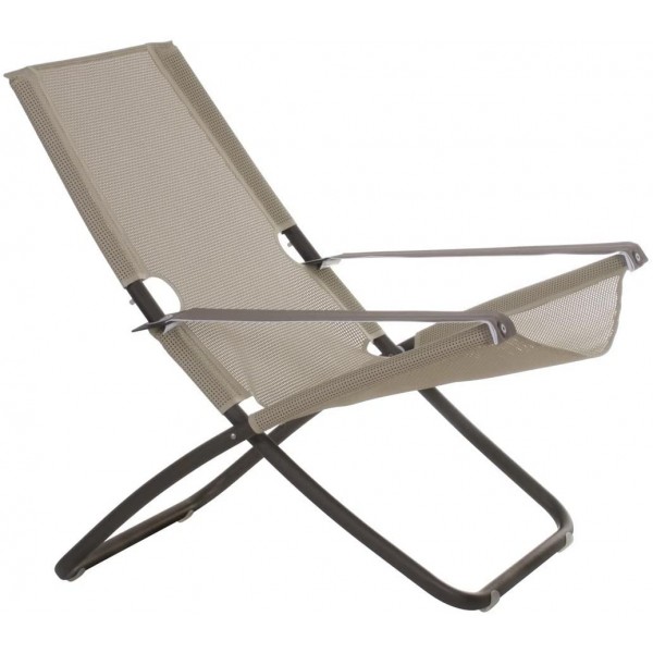 Sdraio da giardino Sdraio snooze marrone emu per arredo esterno giardino casa