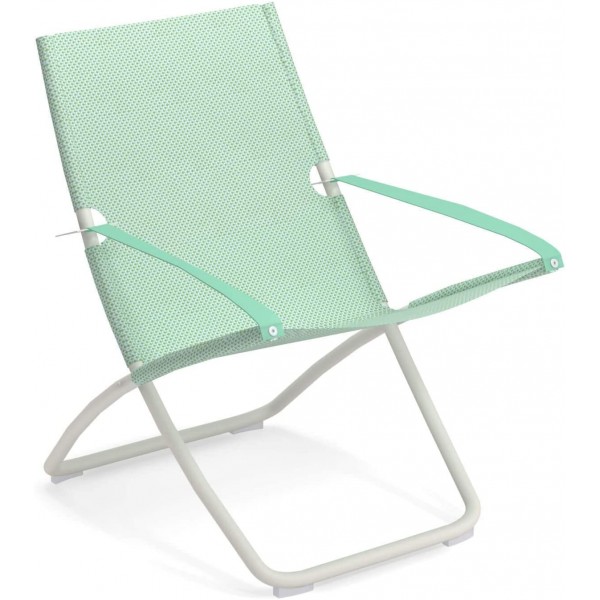 Sdraio Sdraio snooze telo verde struttura bianca bianco emu arredo esterno giardino