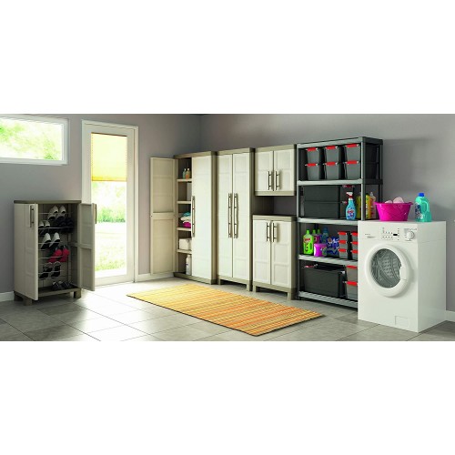 Armadi da esterno Armadio in resina excellence piani modulabile robusto esterno keter