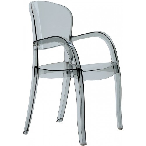 Sedie da esterno Sedia poltrona joker up on impilabile trasparente policarbonato 54x55x89