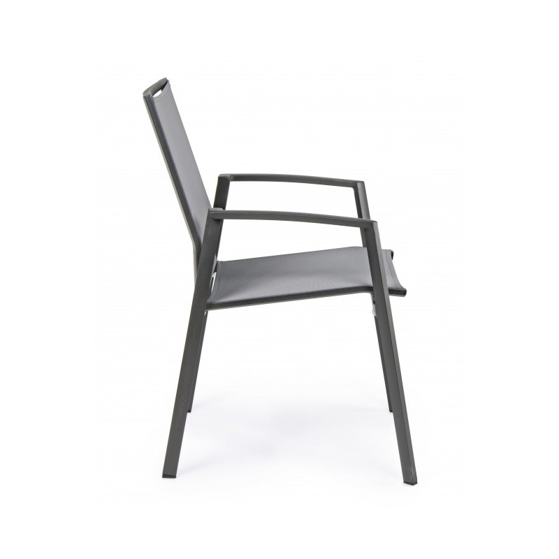 Sedie da giardino Sedia sedie con braccioli cruise antracite bizzotto 662300 arredamento Sedie da giardino Sedia sedie con braccioli cruise antracite bizzotto 662300 arredamento