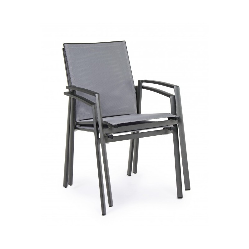 Sedie da giardino Sedia sedie con braccioli cruise antracite bizzotto 662300 arredamento Sedie da giardino Sedia sedie con braccioli cruise antracite bizzotto 662300 arredamento