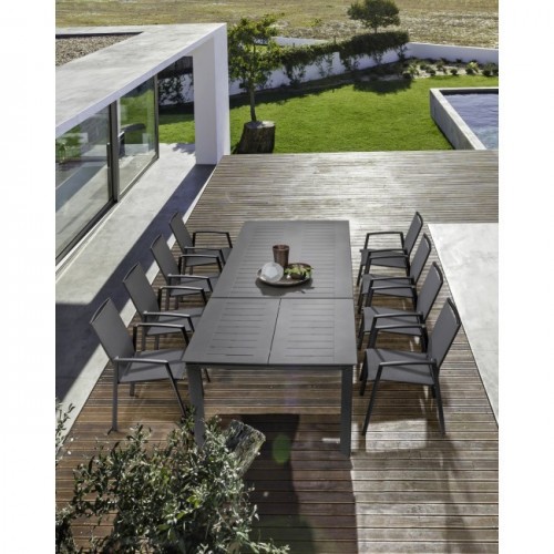 Sedie da giardino Sedia sedie con braccioli cruise antracite bizzotto 662300 arredamento