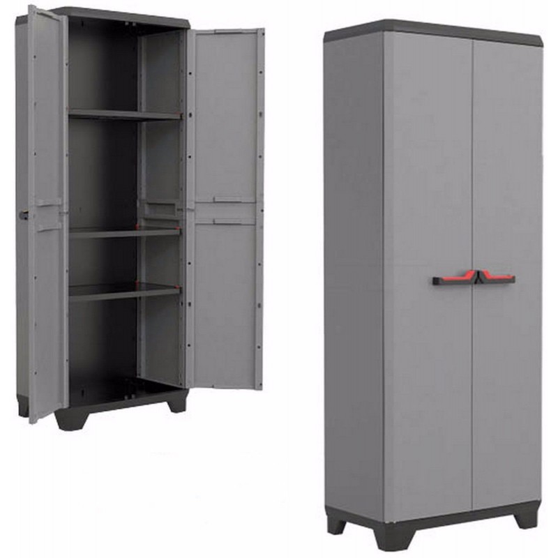 Armadi da esterno Armadio in resina keter stilo basic per esterno tuttopiani 68x39x173h keter