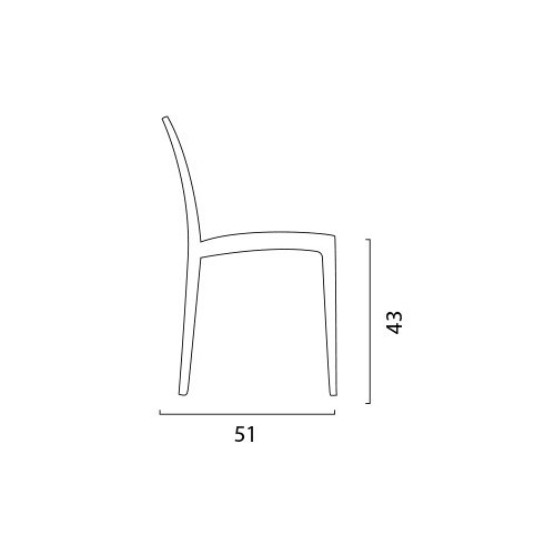 Sedie da giardino Sedia Upon Up-on Paris Grandsoleil Impilabile Antracite Per Bar Ristorante Giardino