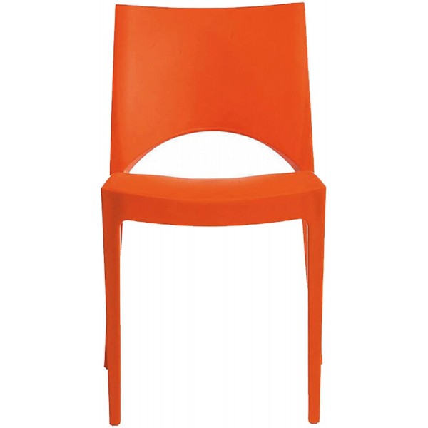Sedie da esterno Sedia Upon Up-on Paris Grandsoleil Impilabile Arancione Per Bar Ristorante Giardino