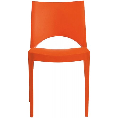 Sedie da esterno Sedia Upon Up-on Paris Grandsoleil Impilabile Arancione Per Bar Ristorante Giardino