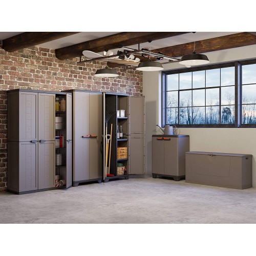 Armadi da esterno Armadio in resina keter stilo basic per esterno tuttopiani 68x39x173h keter