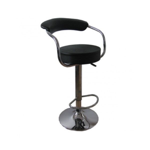 SGABELLI SGABELLO GIREVOLE "FEL'S" ACCIAIO CROMATO RIVESTIMENTO IN PU