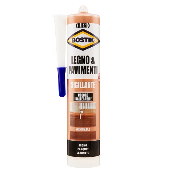 Colle Sigillante bostik ciliegio 300 ml legno pavimenti crepe fessure parquet d2610