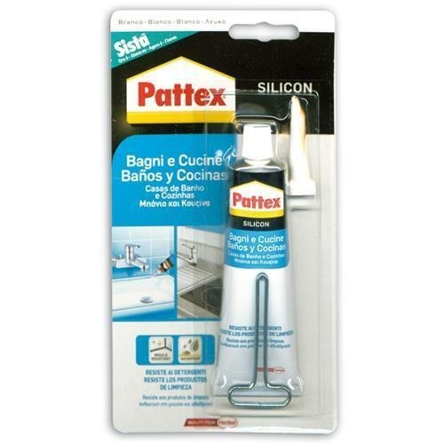 Colle Silicone pattex bagni e cucine henkel bagno cucina 50 ml bianco antimuffa