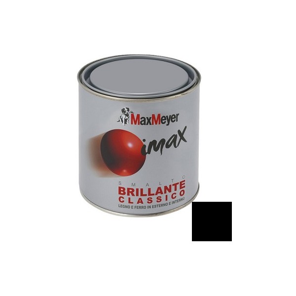 Smalti per esterni Smalto imax brillante classico nero max meyer 0.500 lt
