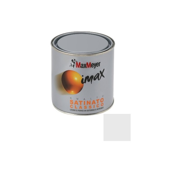 Smalti per esterni Smalto imax satinato classico bianco ghiaccio max meyer 0.500 lt