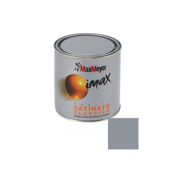 Smalti per esterni Smalto imax satinato classico grigio cemento max meyer 0.500 lt