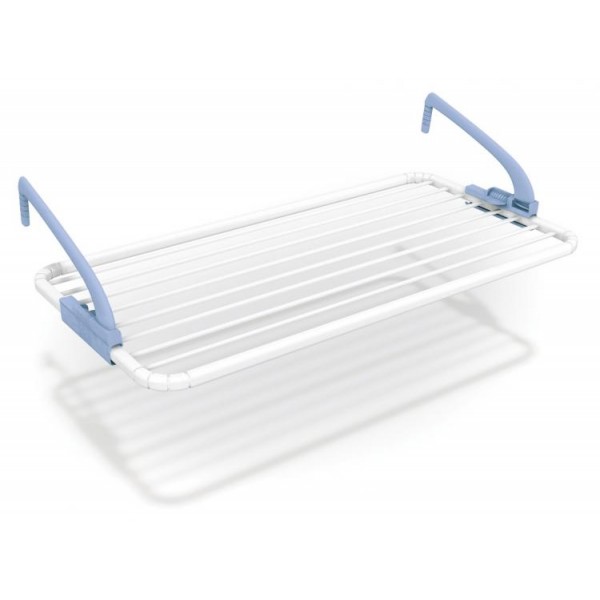 Stendibiancheria Stendibiancheria ghibli gimi in resina da balcone ringhiera bracci regolabili