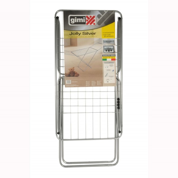 Stendibiancheria Stendino stendibiancheria cavalletto in acciaio jolly silver gimi con alette