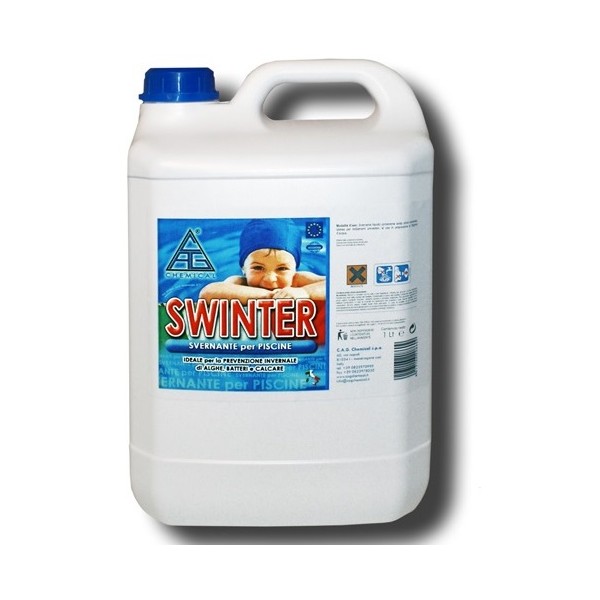 Pastiglie cloro piscine Svernante multifunzione swinter trattamento acqua inverno 5 lt antigelo chemical