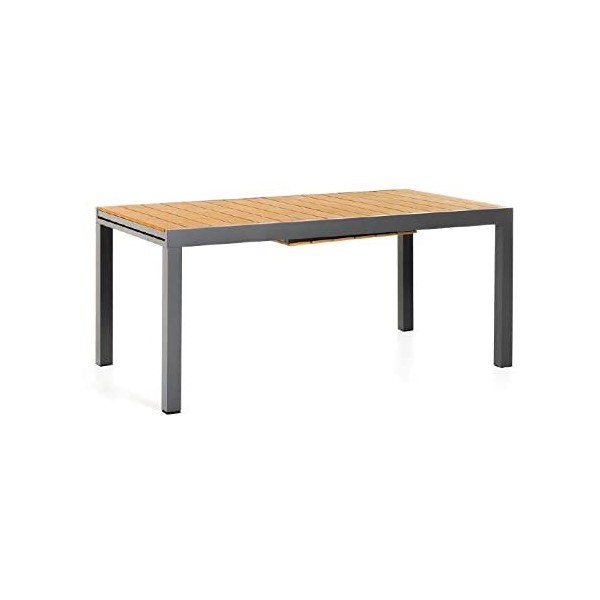 Tavoli da esterno Tavolo beverly antracite allungabile 164/225x90 cm alluminio m0947-38 esterno