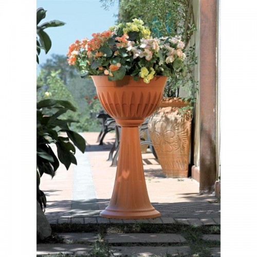 Vasi e fioriere Bama colonna alba fiori cm.43x74,5h lt.20 terracotta plastica fioriera 31904
