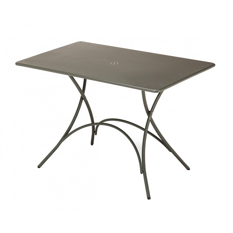 Tavoli da esterno Tavolo pigalle emu 118x76 cm ferro antico in acciaio verniciato pieghevole Tavoli da esterno Tavolo pigalle emu 118x76 cm ferro antico in acciaio verniciato pieghevole