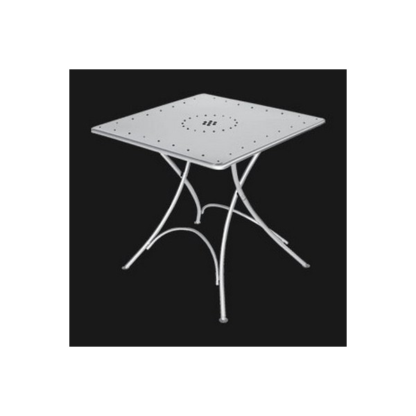 Tavoli da esterno Tavolo pigalle emu 76x76 cm bianco per arredo esterno giardino casa