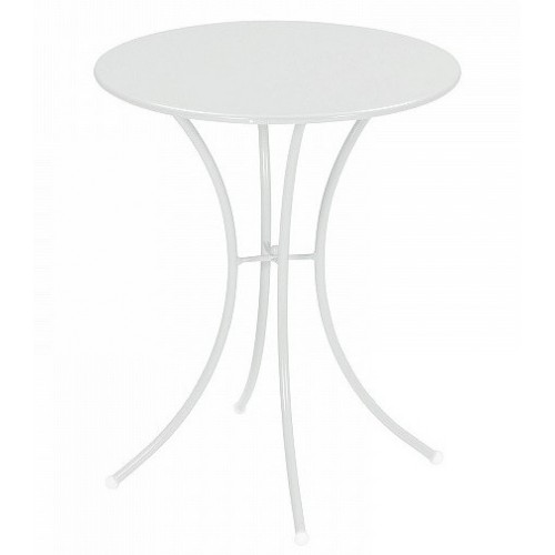 Tavoli da giardino Tavolo pigalle emu diametro 60 cm bianco per arredo esterno giardino casa