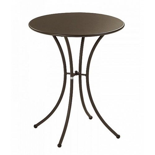 Tavoli da esterno Tavolo pigalle emu diametro 60 cm marrone india per arredo esterno giardino casa