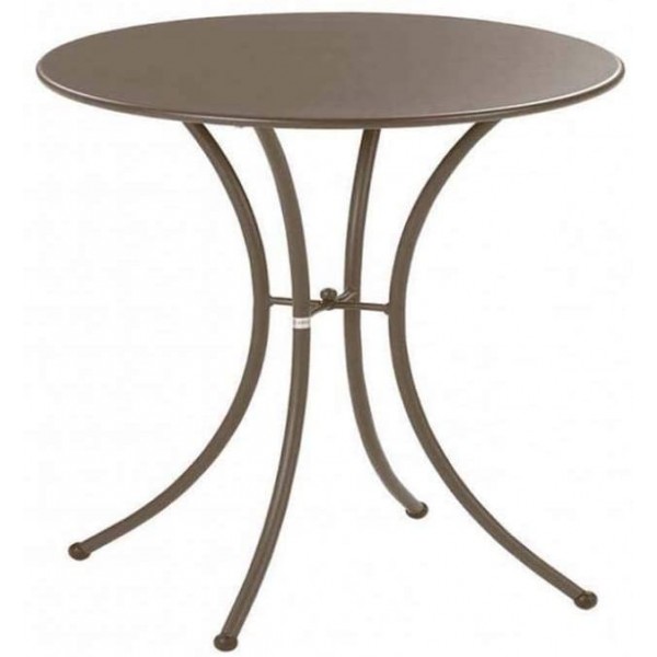 Tavoli da esterno Tavolo pigalle emu diametro 80 cm marrone per arredo esterno giardino casa