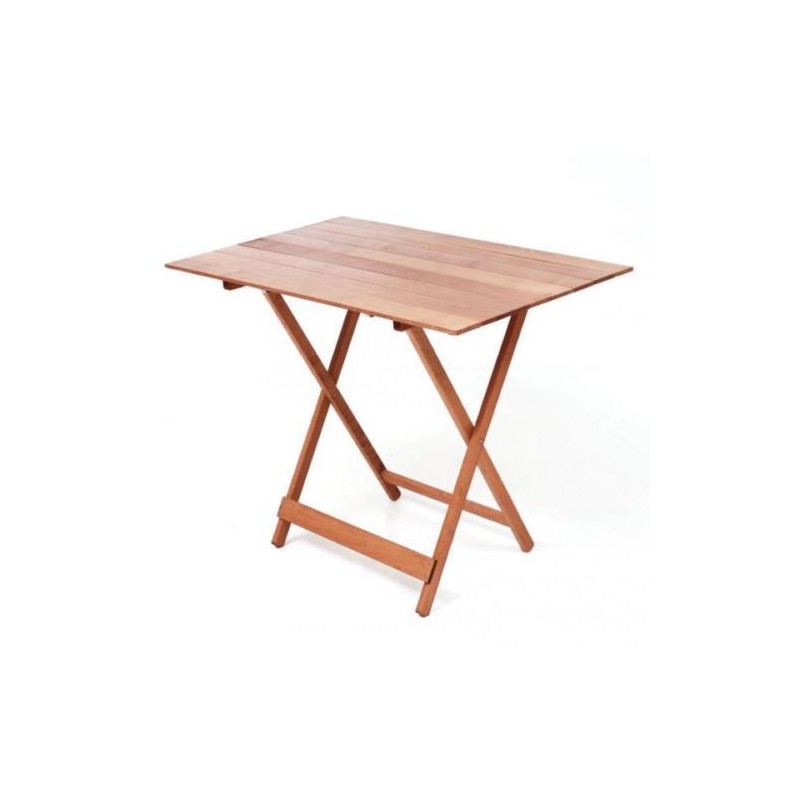 Tavoli da esterno Tavolo richiudibile pieghevole piano strisce 60x100 noce casa cucina pic-nic