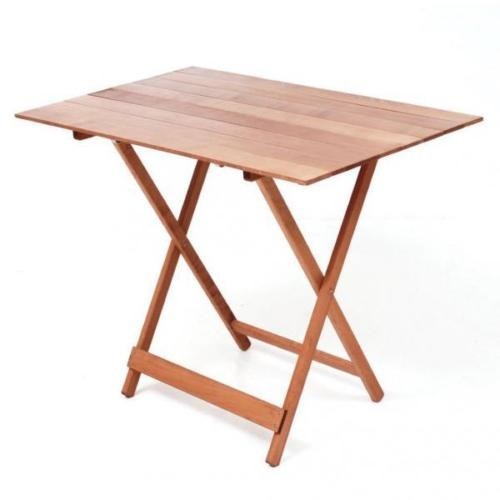 Tavoli da esterno Tavolo richiudibile pieghevole piano strisce 60x100 noce casa cucina pic-nic