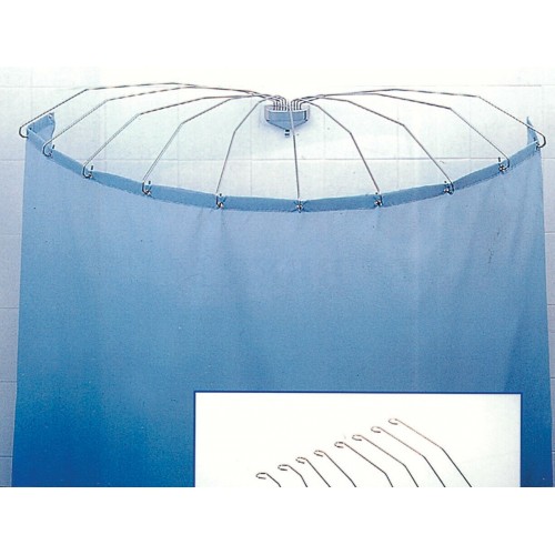 Tende doccia Telaio ad ombrello a 10 aste doccia arredo bagno acciaio inox
