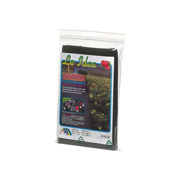 Attrezzi da giardino Telo in tnt per pacciamatura mt.0,80x10 colore nero maniver giardino orto erba