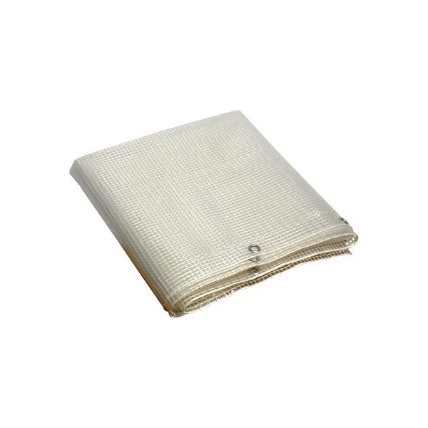 Copertura tela per esterni Telo telone di copertura occhiellato cristal 4x5 mt bianco piscina impermeabile