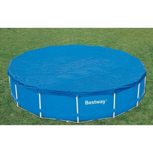 Prodotti per piscine Telo top di copertura x piscine circolari tonda con telaio 305 cm bestway 58036