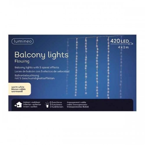 Luci natalizie Tenda luminosa bianco caldo balcone warm white 494756