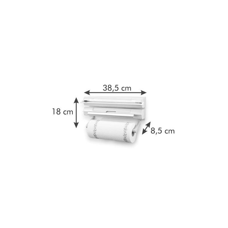 Utensili da cucina Tescoma porta rotoli 3 in 1 onwall 899720 Utensili da cucina Tescoma porta rotoli 3 in 1 onwall 899720