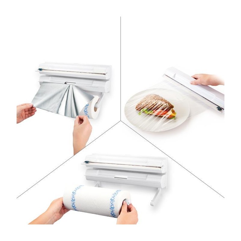 Utensili da cucina Tescoma porta rotoli 3 in 1 onwall 899720 Utensili da cucina Tescoma porta rotoli 3 in 1 onwall 899720