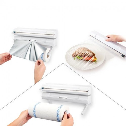 Utensili da cucina Tescoma porta rotoli 3 in 1 onwall 899720