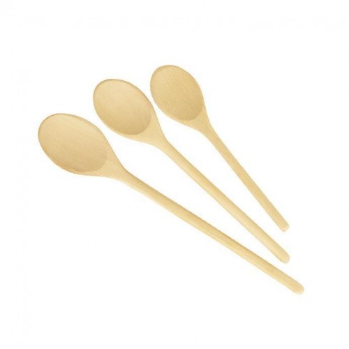 Utensili da cucina Tescoma set 3 pz cucchiai ovali woody 637414 accessori per cucina casa
