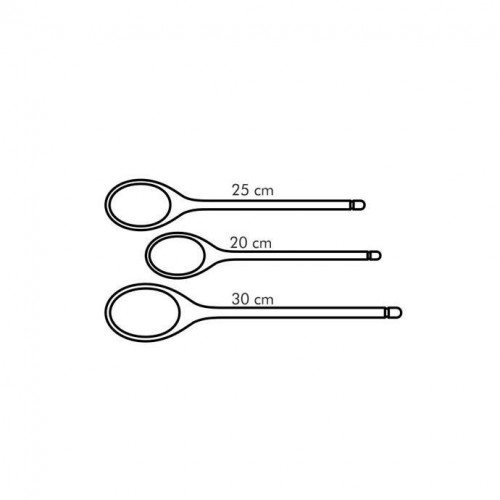 Utensili da cucina Tescoma set 3 pz cucchiai ovali woody 637414 accessori per cucina casa