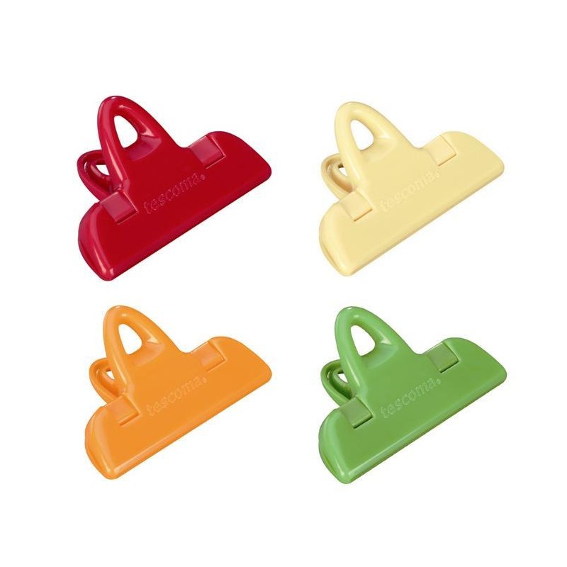 Utensili da cucina Tescoma set 4 clip per sacchetti 7 cm presto 420760 accessori per cucina Utensili da cucina Tescoma set 4 clip per sacchetti 7 cm presto 420760 accessori per cucina