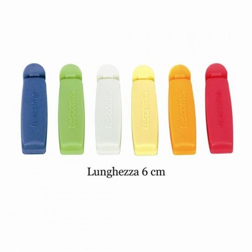Utensili da cucina Tescoma set 6 clip sacchetti 6 cm. 420750 accessori per cucina casa