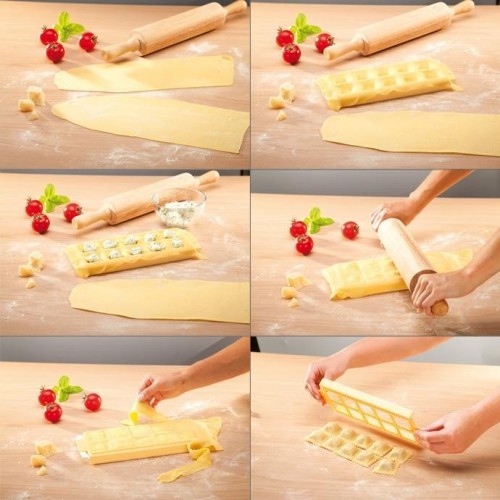 Utensili da cucina Tescoma stampo per 10 raviolini quadrati delicia 630877 accessori per cucina