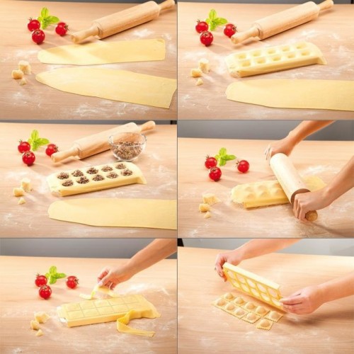 Utensili da cucina Tescoma stampo per 10 raviolini tondi delicia 630875 accessori per cucina
